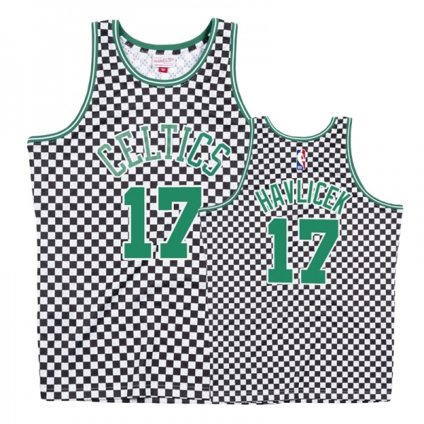 Boston Celtics #17 John Havlicek Checkerboard Jersey