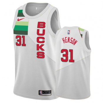 Milwaukee Bucks John Henson White Earned Edition Jersey