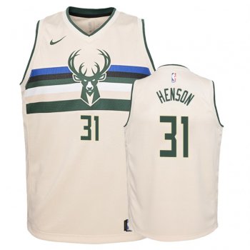 Youth Milwaukee Bucks #31 John Henson City Jersey