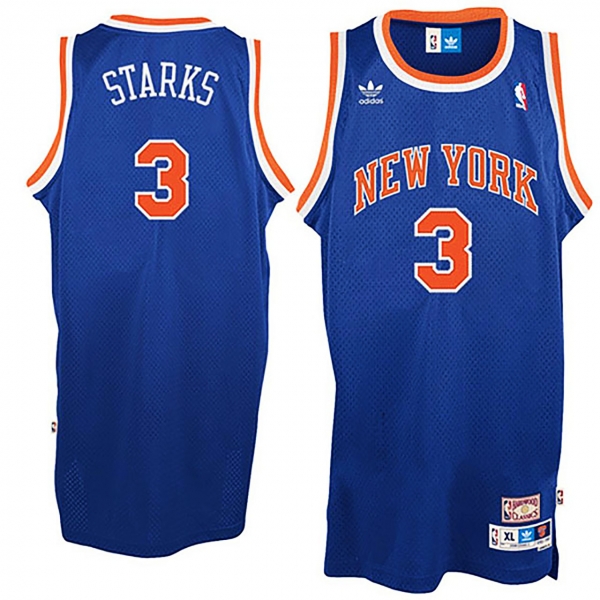 New York Knicks #3 John Starks Hardwood Classics Jersey