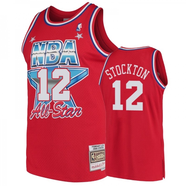 Utah Jazz #12 John Stockton Hardwood Classics Jersey