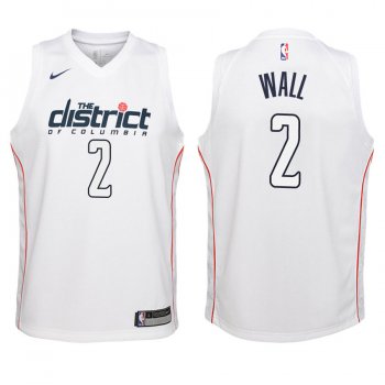 Youth Washington Wizards #2 John Wall City Jersey