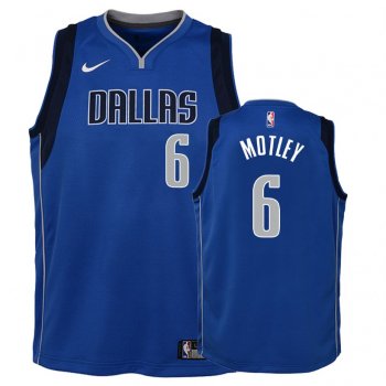 Youth Dallas Mavericks #6 Johnathan Motley Icon Jersey