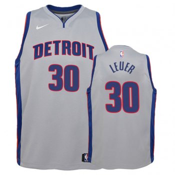 Youth Detroit Pistons #30 Jon Leuer Statement Jersey