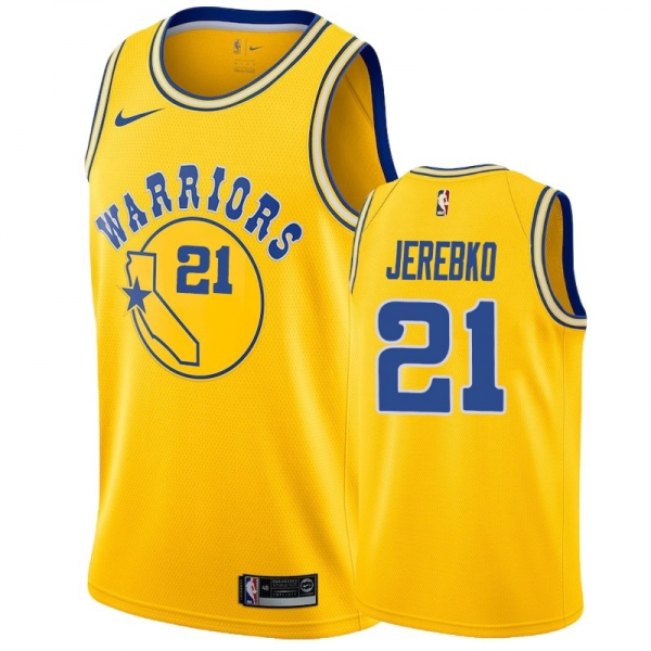 Golden State Warriors #21 Jonas Jerebko Hardwood Classics Jersey