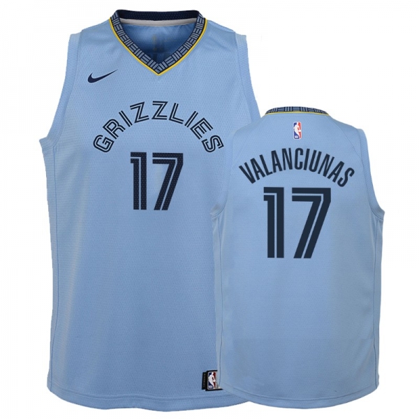 Youth Memphis Grizzlies #17 Jonas Valanciunas Statement Jersey