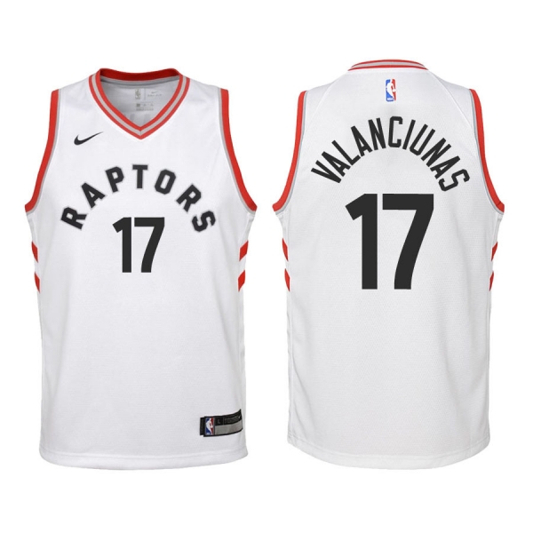 Youth Toronto Raptors #17 Jonas Valanciunas Association Jersey