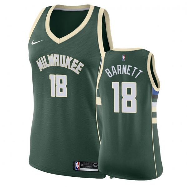 Women's Milwaukee Bucks #18 Jordan Barnett Icon Jersey