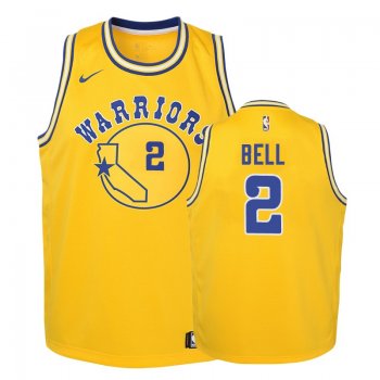 Youth Golden State Warriors #2 Jordan Bell Hardwood Classics Jersey