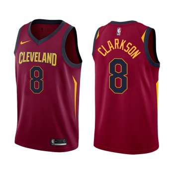 Cleveland Cavaliers Jordan Clarkson #8 Maroon Icon Edition Jersey