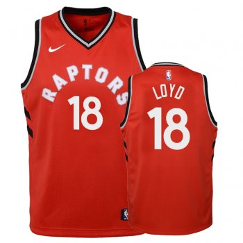 Youth Toronto Raptors #18 Jordan Loyd Icon Jersey