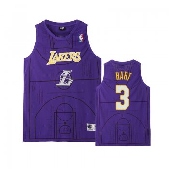 Los Angeles Lakers #3 Josh Hart Basketball Court Jersey