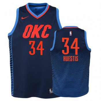 Youth Oklahoma City Thunder Josh Huestis #34 Navy Statement Jersey