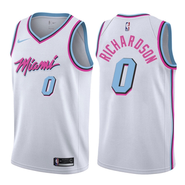 Miami Heat Josh Richardson #0 White Swingman City Edition Jersey