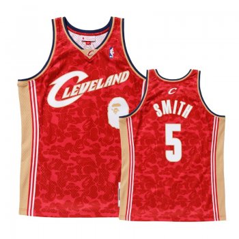 Cavaliers J.R. Smith Red Bape Camo Jersey - Men's