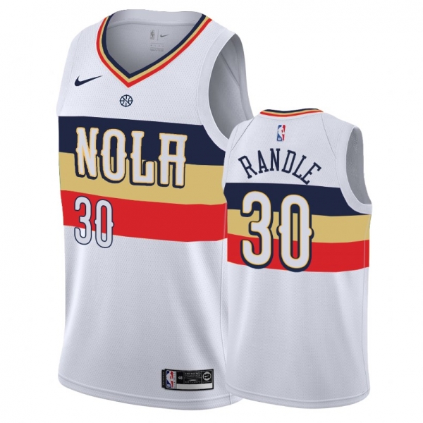 New Orleans Pelicans Julius Randle #30 White 2018-19 Earned Edition Jersey