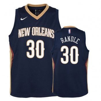 Youth New Orleans Pelicans Julius Randle #30 Navy Icon Edition Jersey