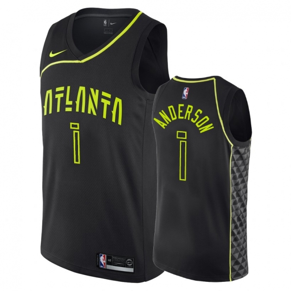 Atlanta Hawks Justin Anderson #1 Black City Jersey