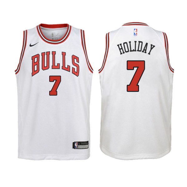 Youth Chicago Bulls #7 Justin Holiday Association Jersey