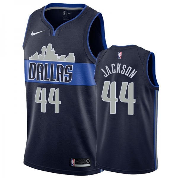 Dallas Mavericks Justin Jackson #44 Navy 2018-19 Statement Jersey