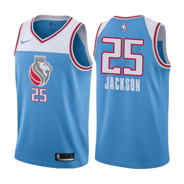 Sacramento Kings Justin Jackson #25 Blue City Edition Jersey