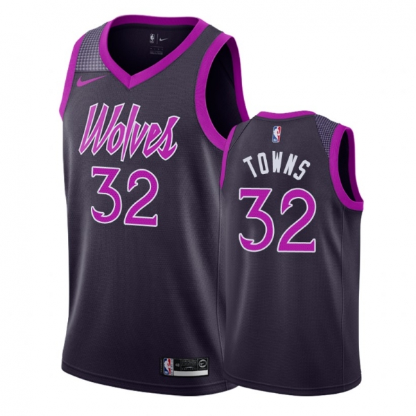 Minnesota Timberwolves #32 Karl-Anthony Towns City Jersey