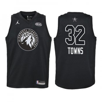 Youth Minnesota Timberwolves #32 Karl-Anthony Towns All-Star Jersey