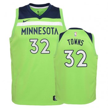 Youth Minnesota Timberwolves #32 Karl-Anthony Towns Statement Jersey