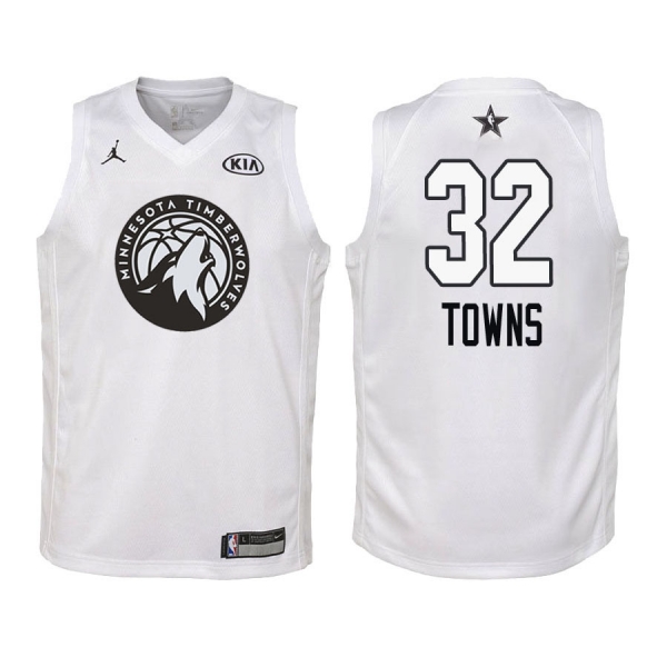 Youth Minnesota Timberwolves #32 Karl-Anthony Towns All-Star Jersey