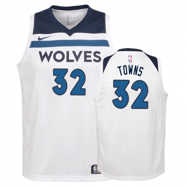 Youth Minnesota Timberwolves #32 Karl-Anthony Towns Association Jersey