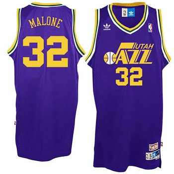 Utah Jazz #32 Karl Malone Hardwood Classics Jersey