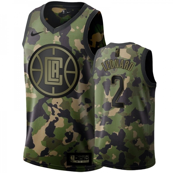 Los Angeles Clippers #2 Kawhi Leonard Camo Jersey