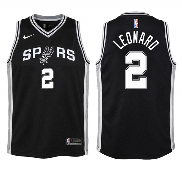 Youth San Antonio Spurs #2 Kawhi Leonard Icon Jersey