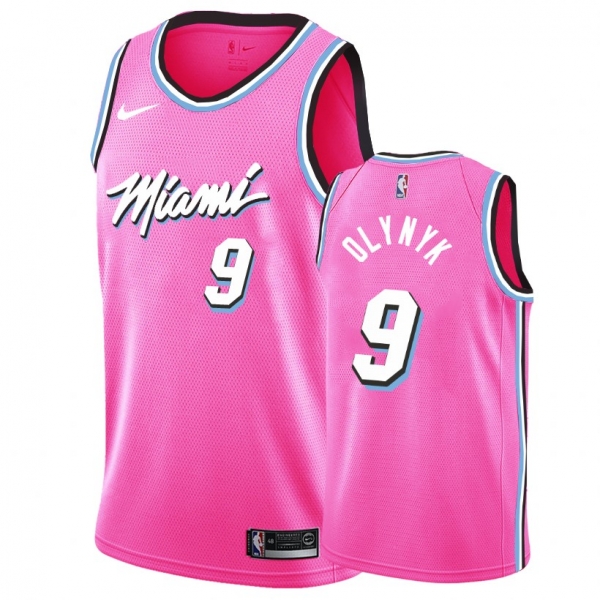 Miami Heat #9 Kelly Olynyk Earned Jersey