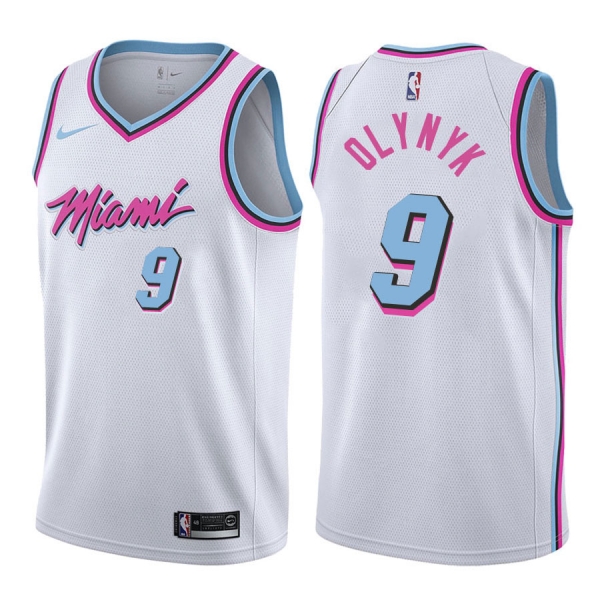 Miami Heat #9 Kelly Olynyk City Jersey