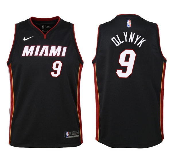 Youth Miami Heat #9 Kelly Olynyk Icon Jersey