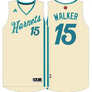 Charlotte Hornets #15 Kemba Walker Hardwood Classics Jersey