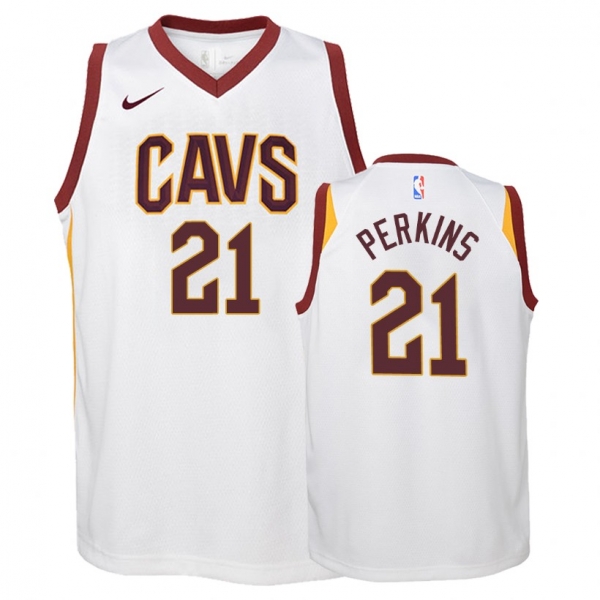 Youth Cleveland Cavaliers #21 Kendrick Perkins Association Jersey