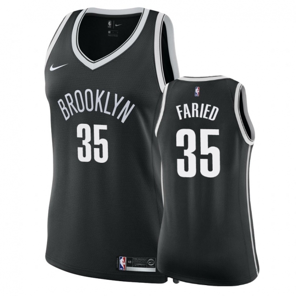 Women's Brooklyn Nets #35 Kenneth Faried Icon Jersey