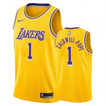 Los Angeles Lakers Kentavious Caldwell-Pope #1 Gold 2018-19 Icon Jersey