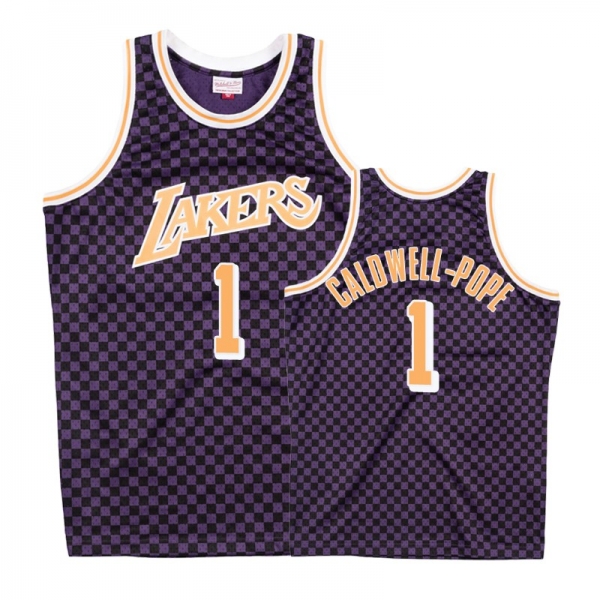 Los Angeles Lakers #1 Kentavious Caldwell-Pope Checkerboard Jersey