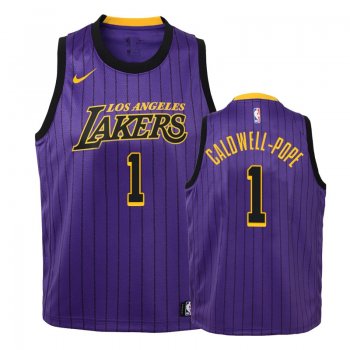 Youth Los Angeles Lakers #1 Kentavious Caldwell-Pope City Jersey