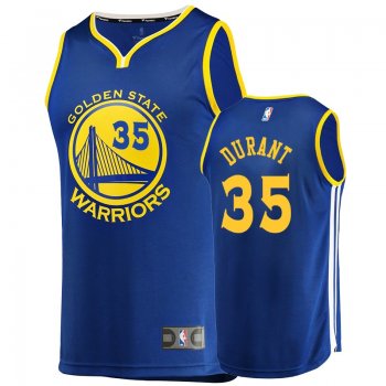 Men's Warriors Kevin Durant Blue Replica Icon Jersey Fanatics Branded