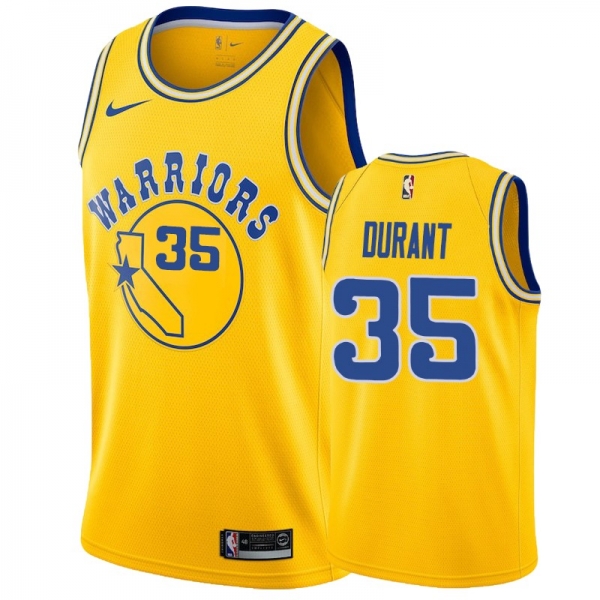 Golden State Warriors #35 Kevin Durant Hardwood Classics Jersey