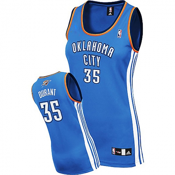 Women's Oklahoma City Thunder #35 Kevin Durant Road Jersey