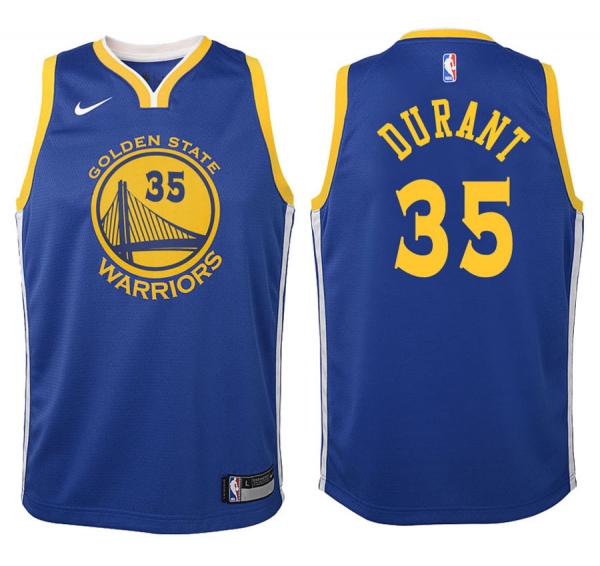 Youth Golden State Warriors #35 Kevin Durant Icon Jersey