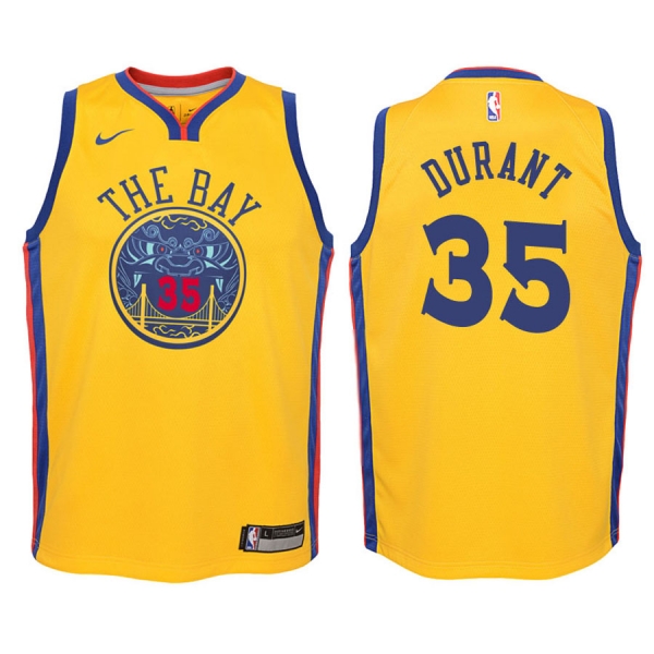 Youth Golden State Warriors #35 Kevin Durant City Jersey