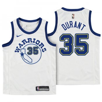 Youth Golden State Warriors #35 Kevin Durant Hardwood Classics Jersey