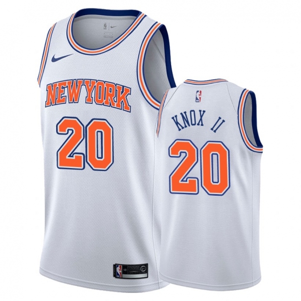 New York Knicks Kevin Knox II #20 White Statement Jersey