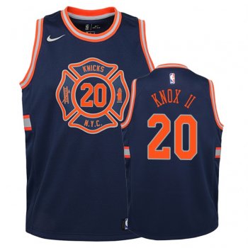 Youth New York Knicks #20 Kevin Knox II City Jersey